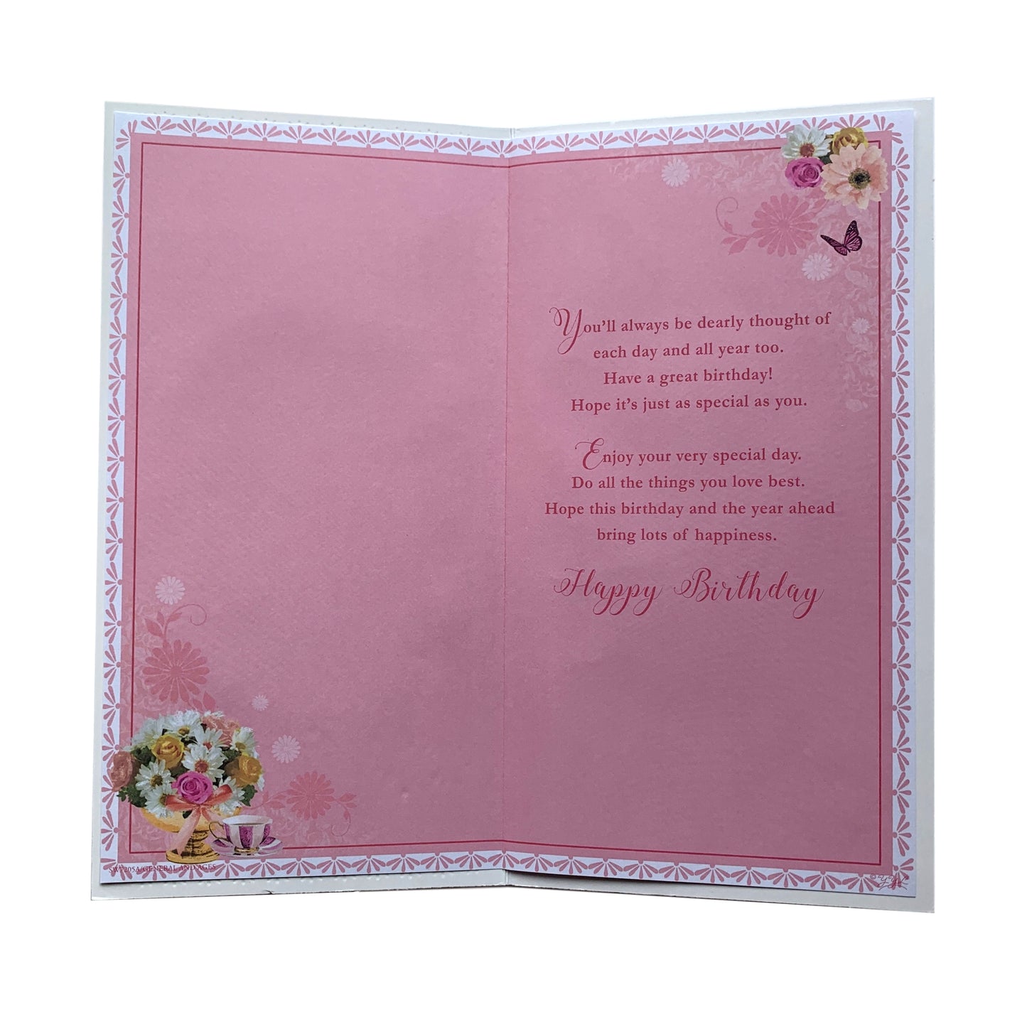 Birthday Wishes Nan Soft Whispers Card