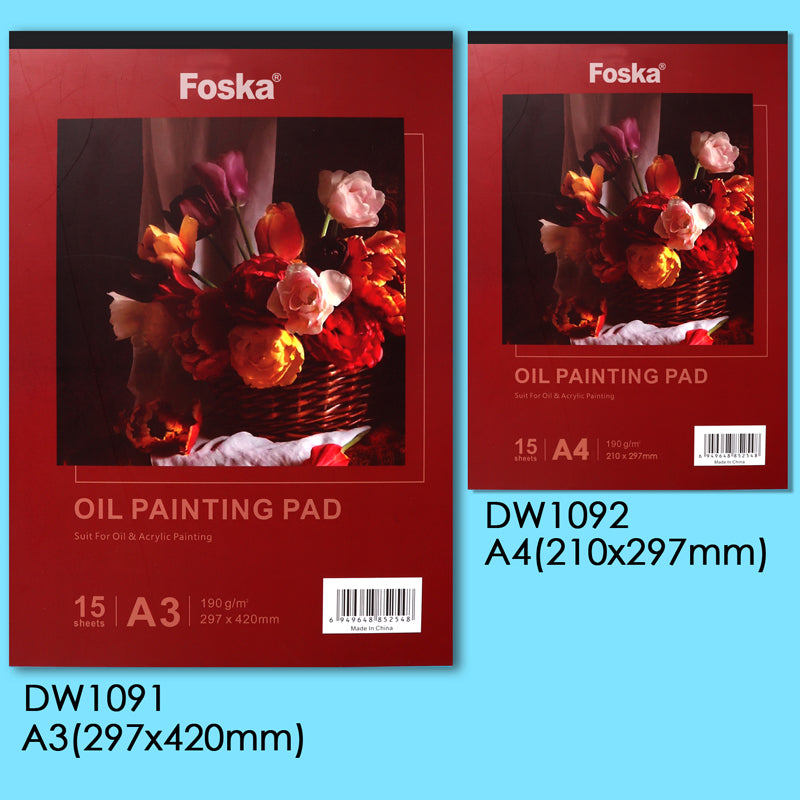 A3 15 Sheets Top Glued Open Oil Painting Pad