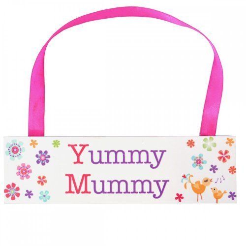 Wooden Pink Yummy Mummy Plaque, Birthday, Christmas, Mother's Day, Anytime Gift