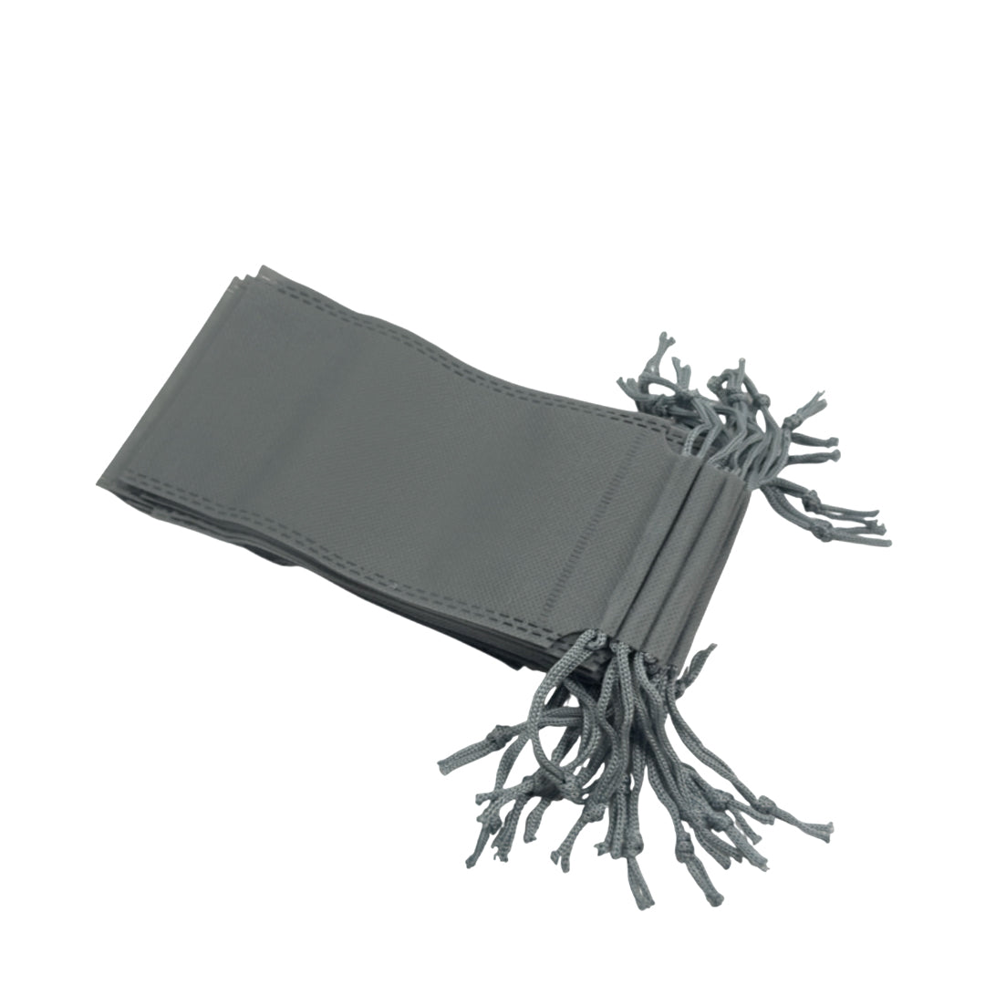 Pack of 25 Grey Coloured 48x39cm Non-Woven Drawstring Bags