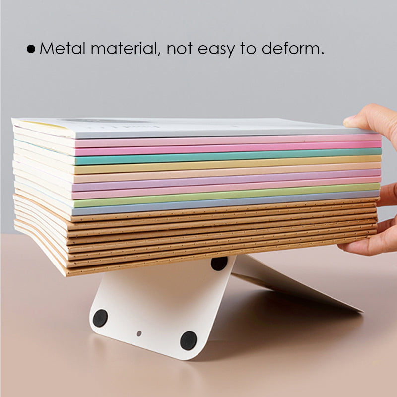 Single L - Shaped Metal Book Stand with Anti Slip Pads