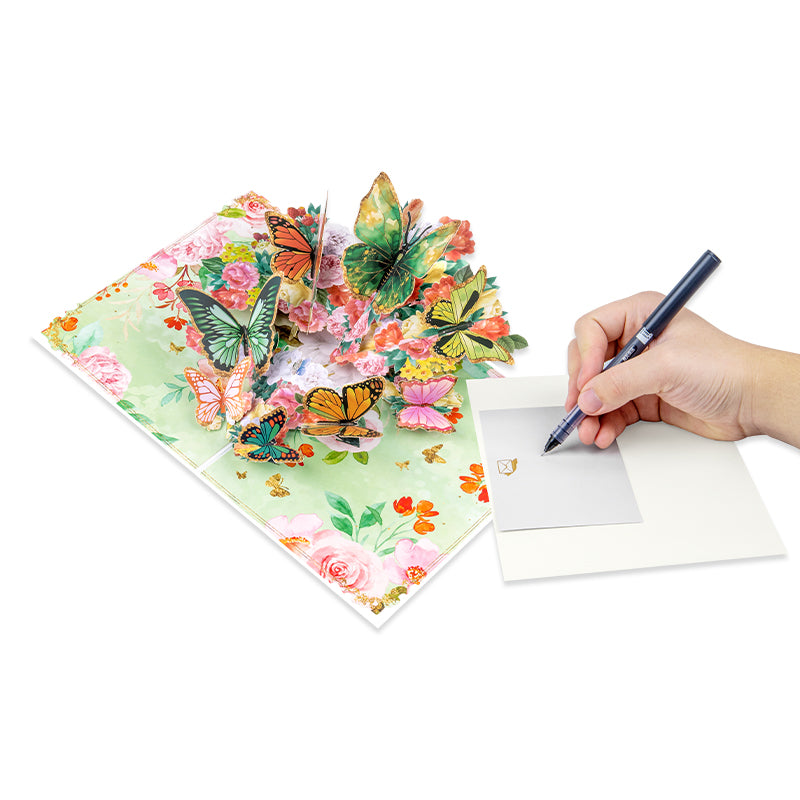 Bright Wings Butterfly 3D Pop Up Greeting Card
