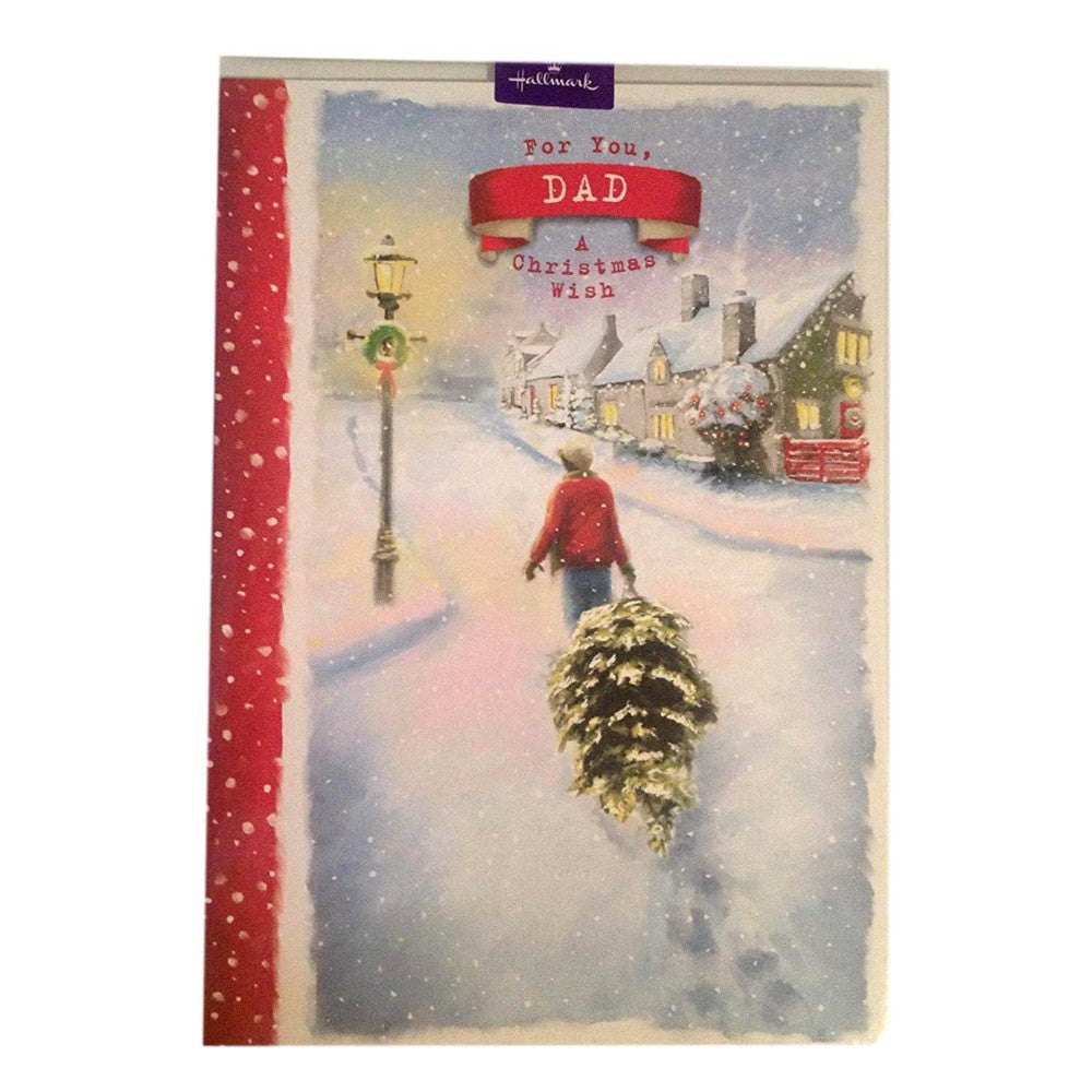 For You, Dad a Christmas Wish Greeting Card.