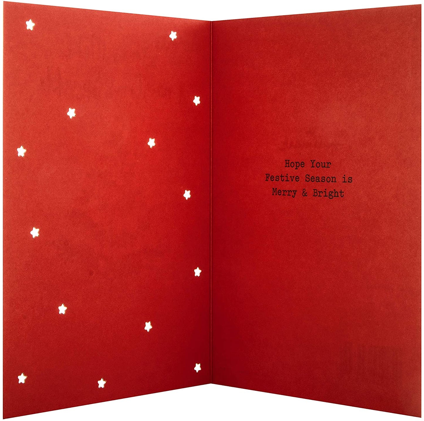 Christmas Tree With Glitter Star Design Friend Christmas Card