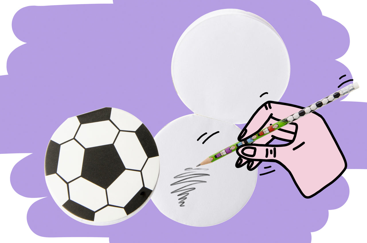 Single Round Football Design Notebook 8cm