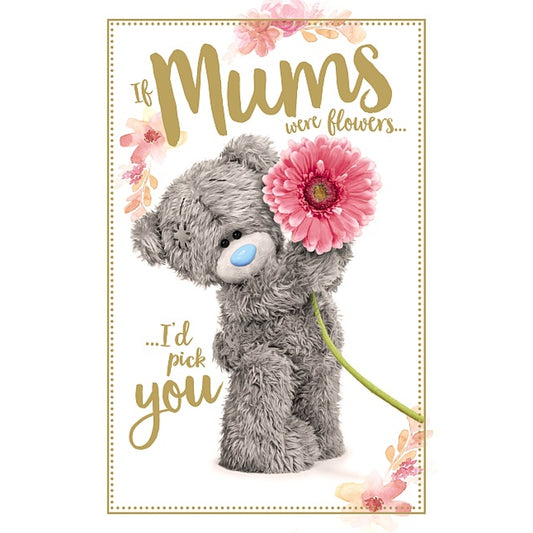 For Mum Tatty Teddy With Gerbera Flower Design Mother's Day Card