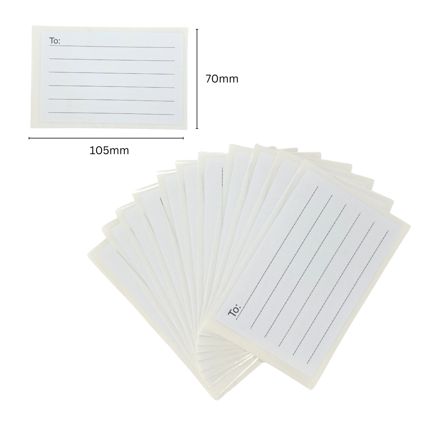 Pack of 72 Self Adhesive Parcel Labels 70x105mm