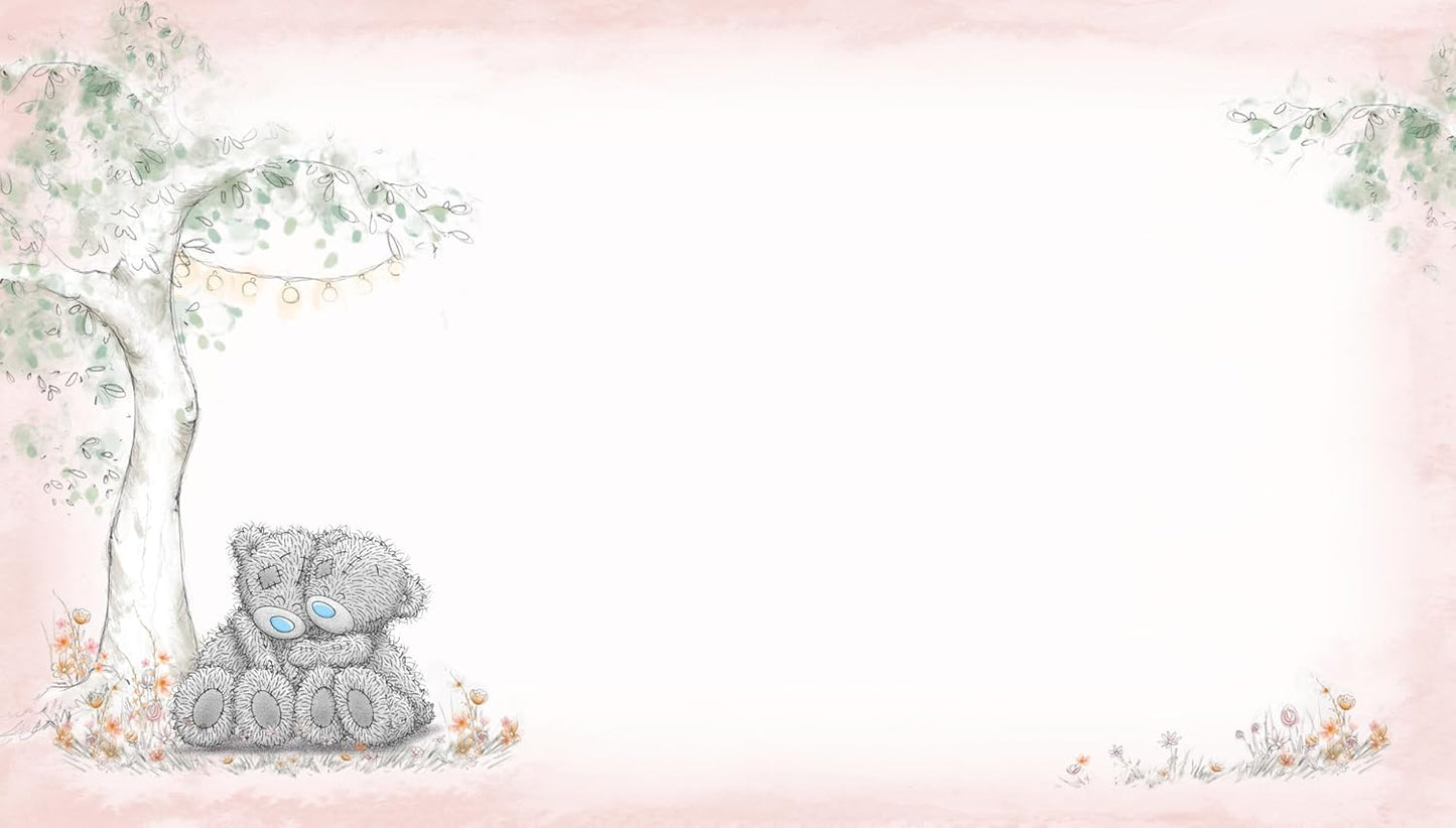 Bears Hugging By Tree Sending Hugs Open Blank Card
