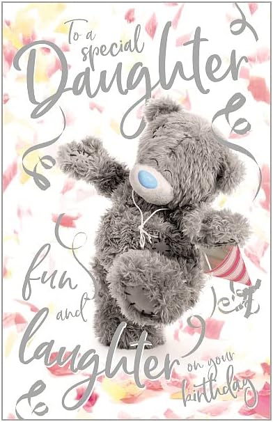 Me To You Bear 3D Holographic Special Daughter Birthday Card