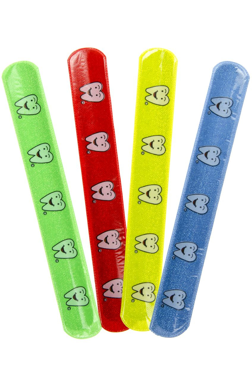 Pack of 6 Toothdesign Snap Bracelets