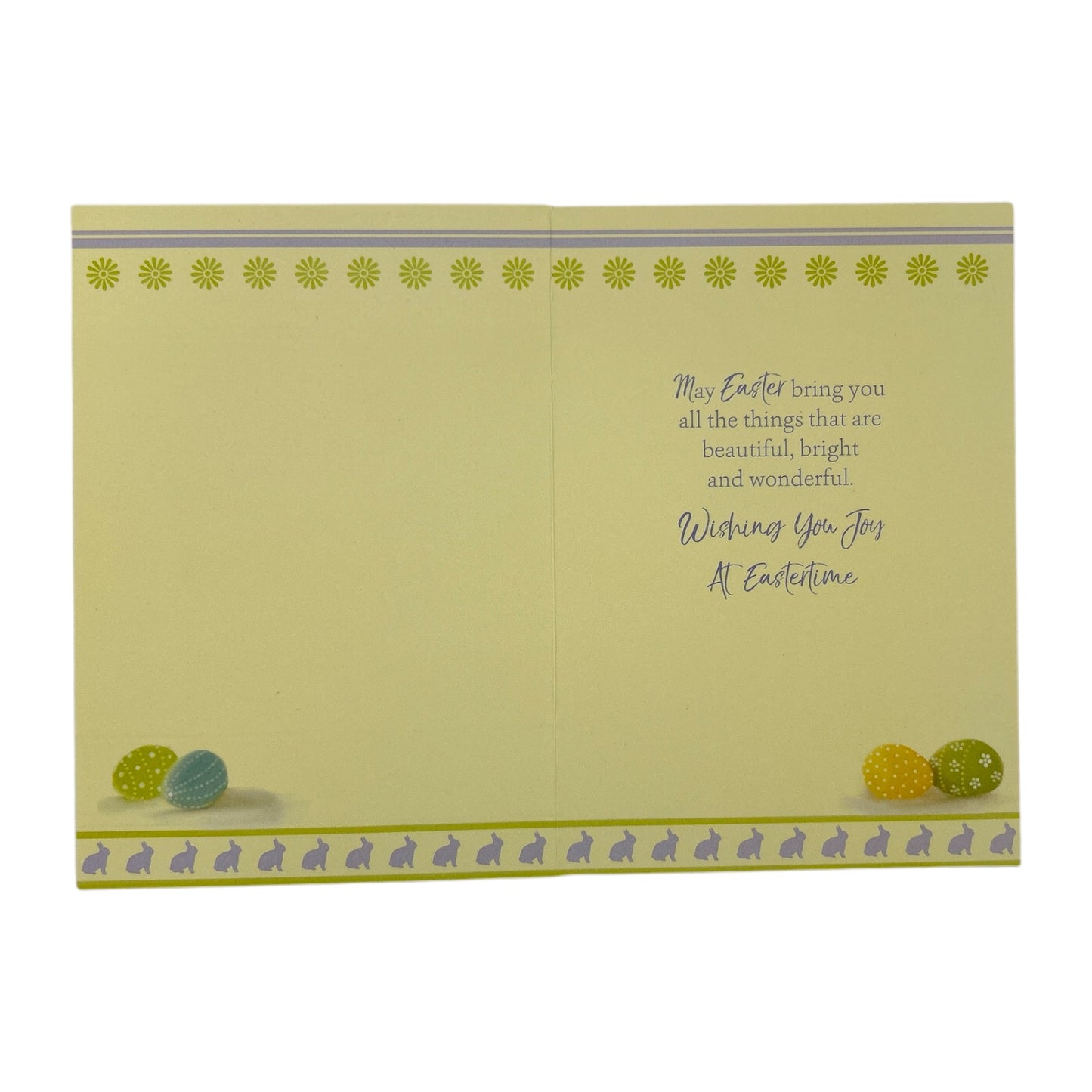 To All The Family Bucket of Flowers And Eggs Design Easter Card