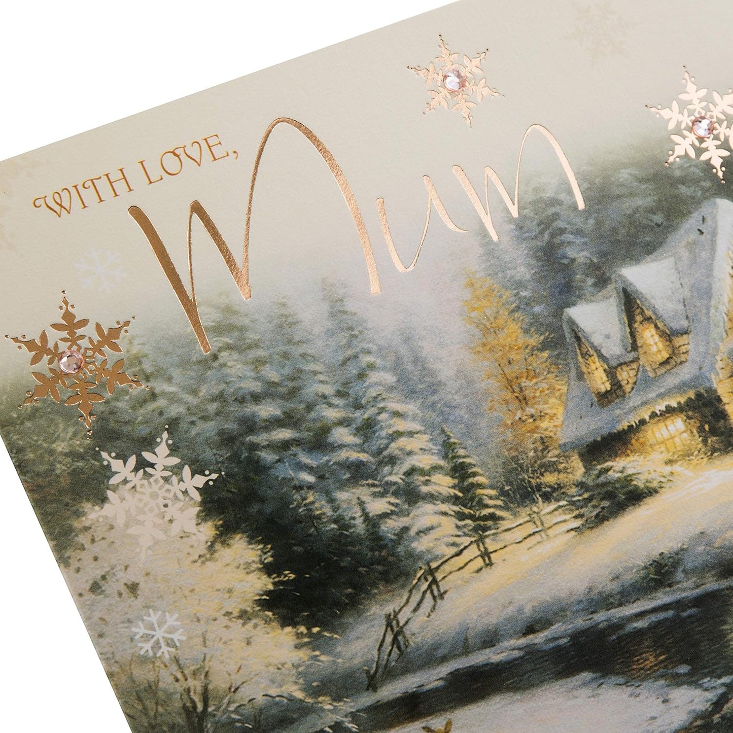 Beautiful Scenery Design Mom Christmas Card