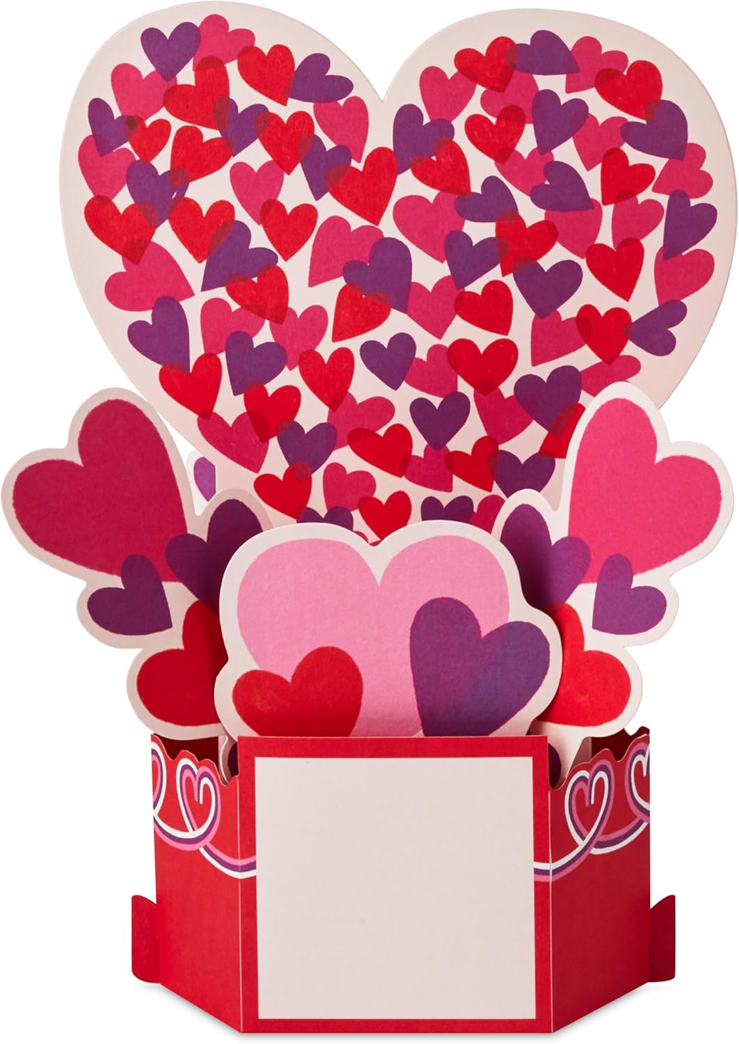 Hearts Scene Design 3D Pop Up Musical Light Up Valentine's Card