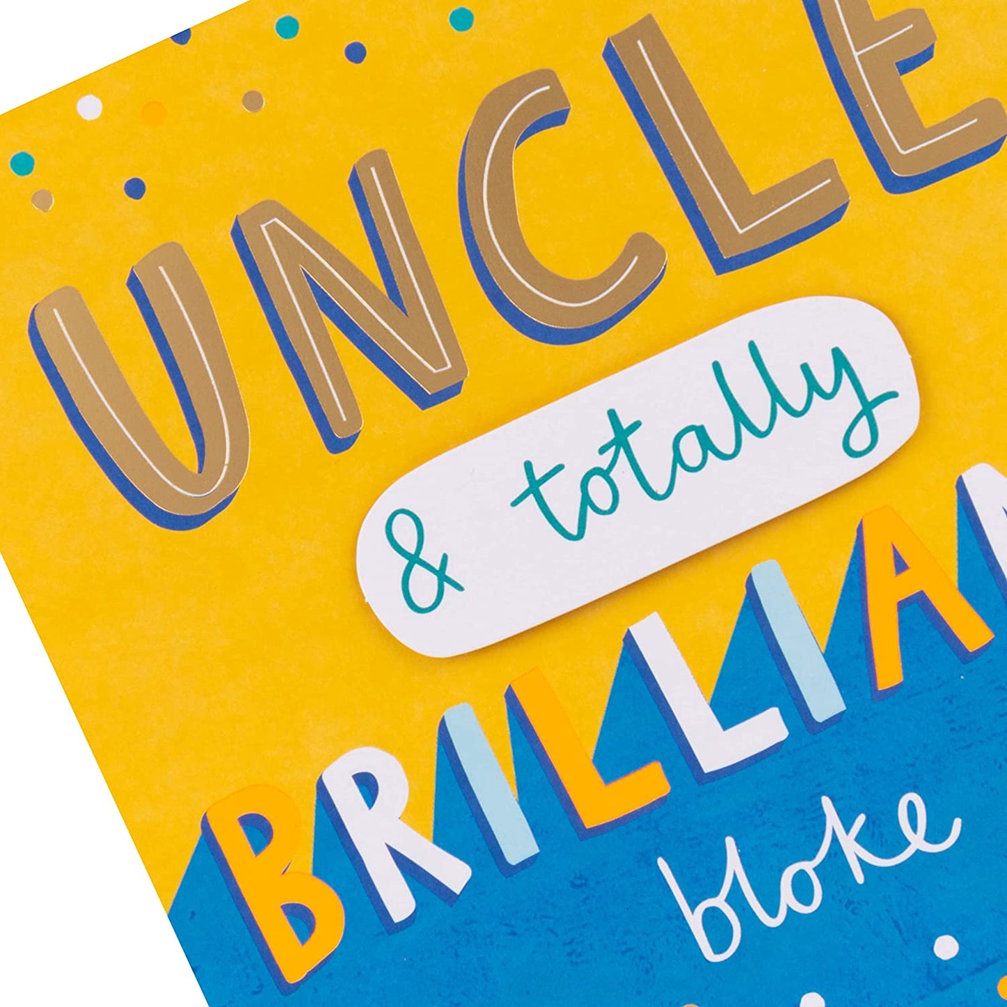 Contemporary Text Based Design Uncle Birthday Card