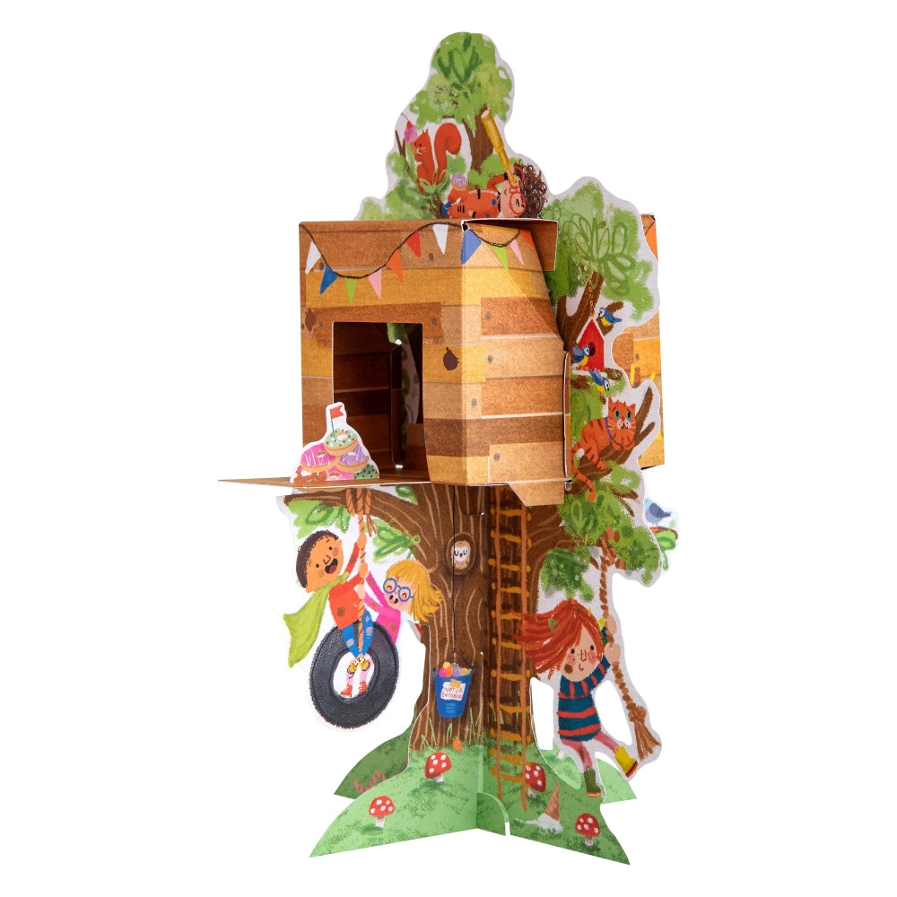 3D & Pop Up Children's Tree House Design Kids Birthday card