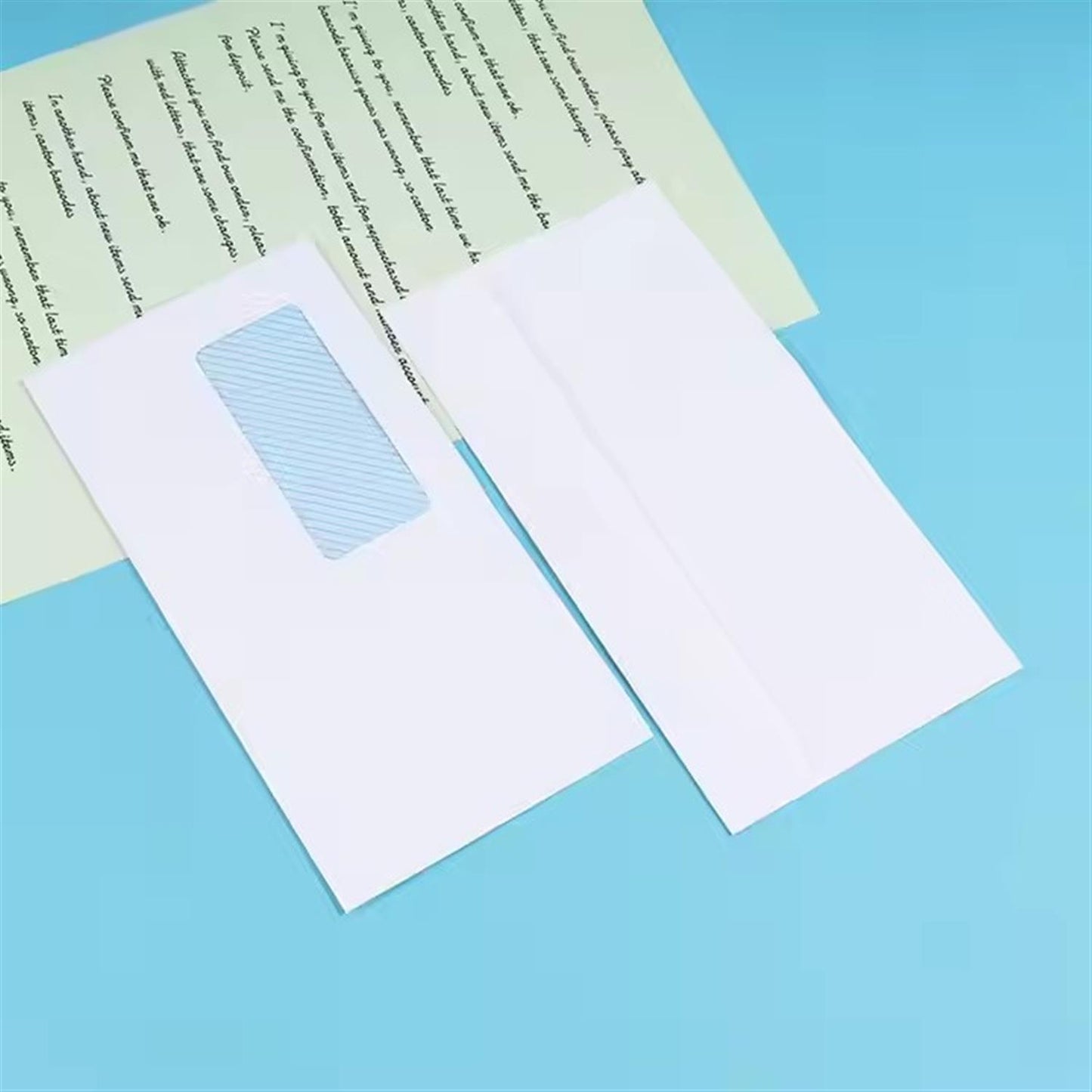 Pack of 25 White Paper Window Self-adhesive Mailing Envelopes 11 x 22cm