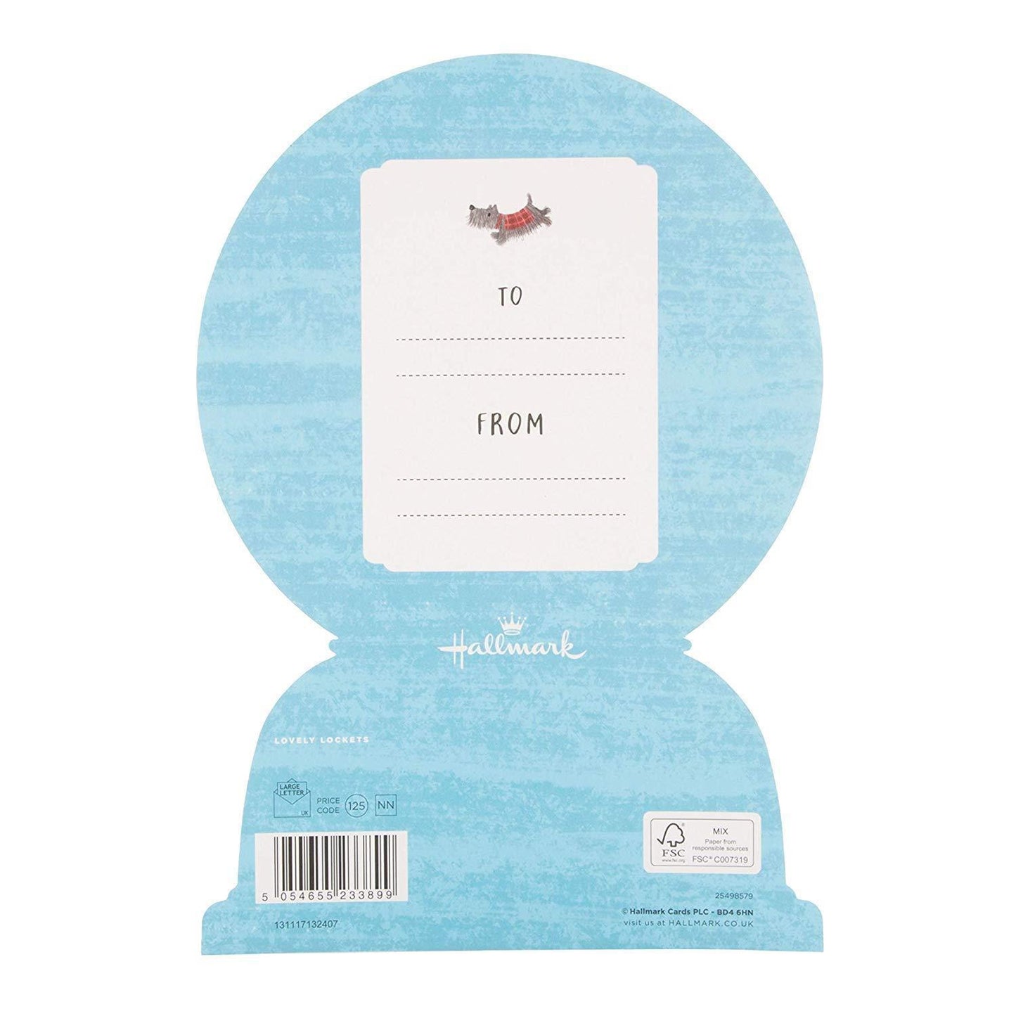 3D Daddy Christmas Card 'Snow Globe'