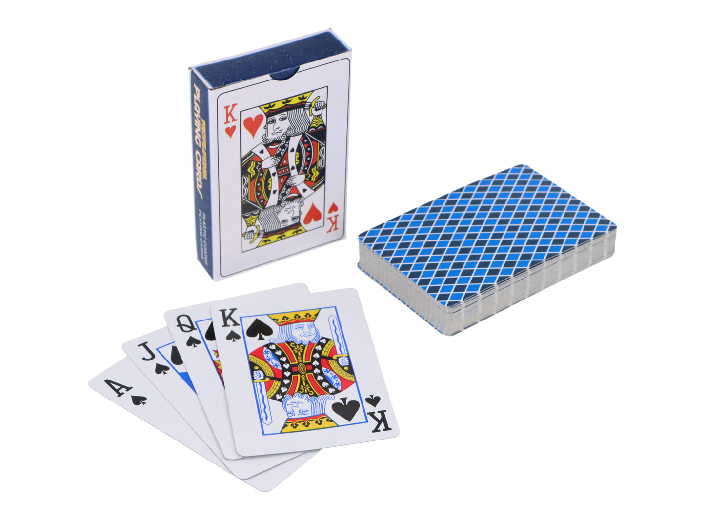 Pack of 6 Plastic Coated Playing Cards (9x6cm)