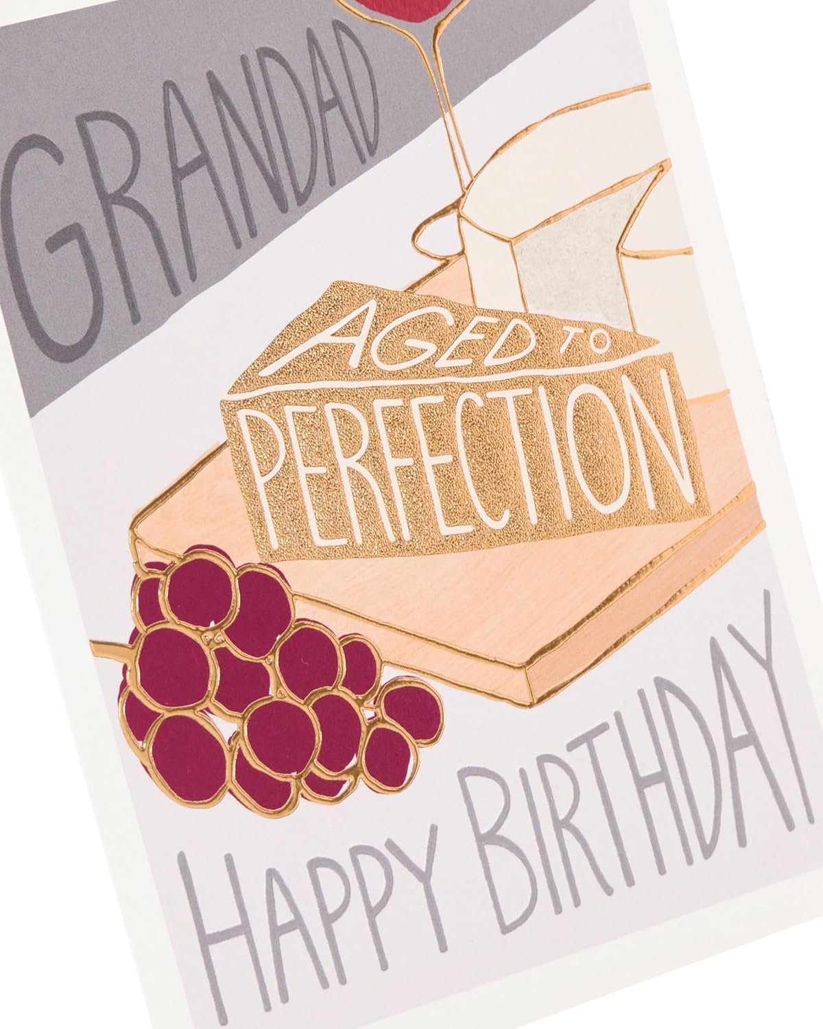 Cheese Design Grandad Birthday Card