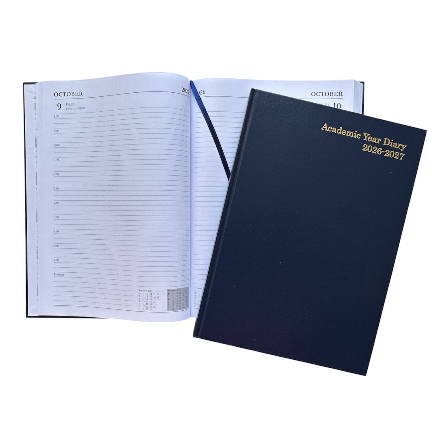 Janrax 2026-2027 A4 Day Per Page Blue Academic Diary