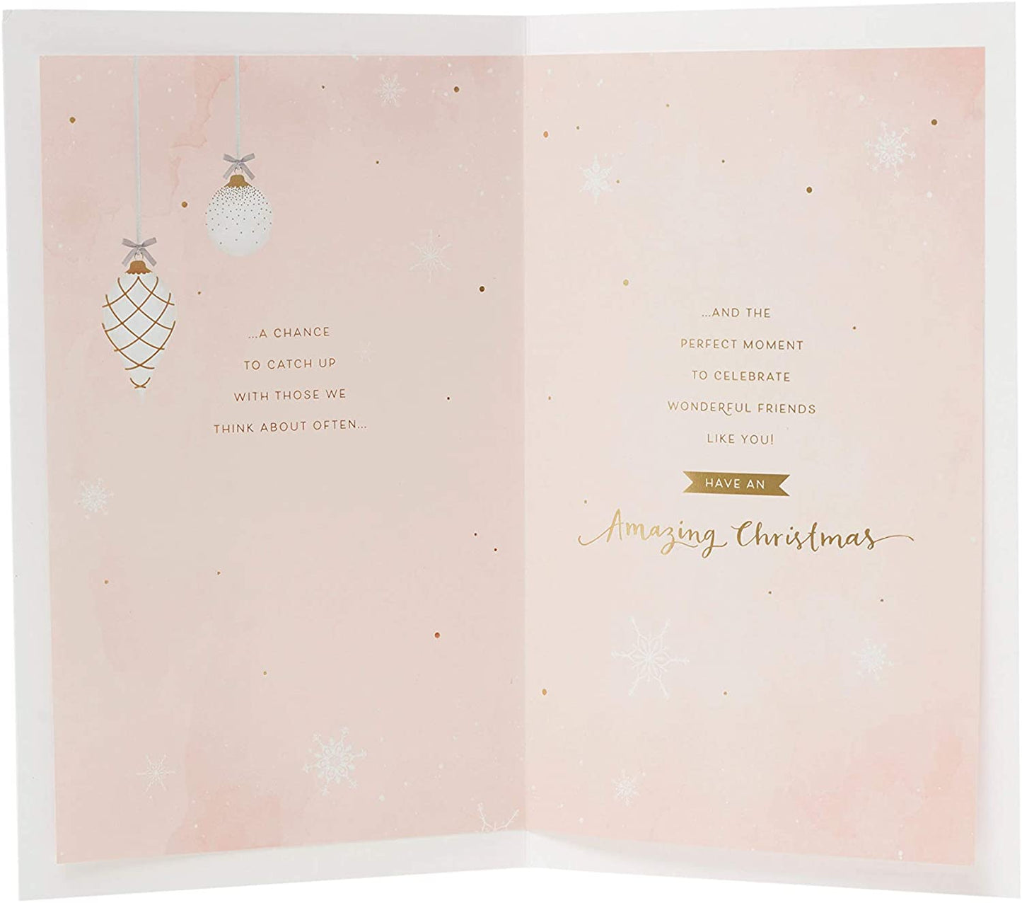 Special Friends Baubles Christmas Card