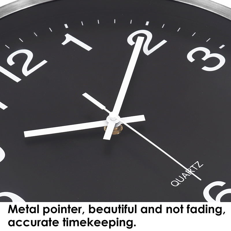 12" Metal Shell Quartz Clock