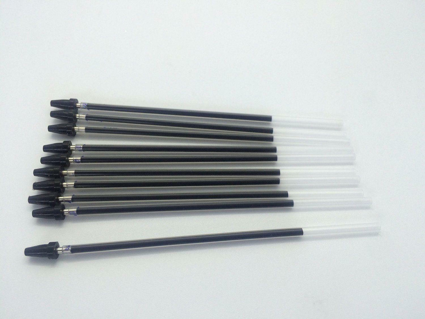 Pack of 10 Black Ink Ballpoint Pen Refills by Janrax