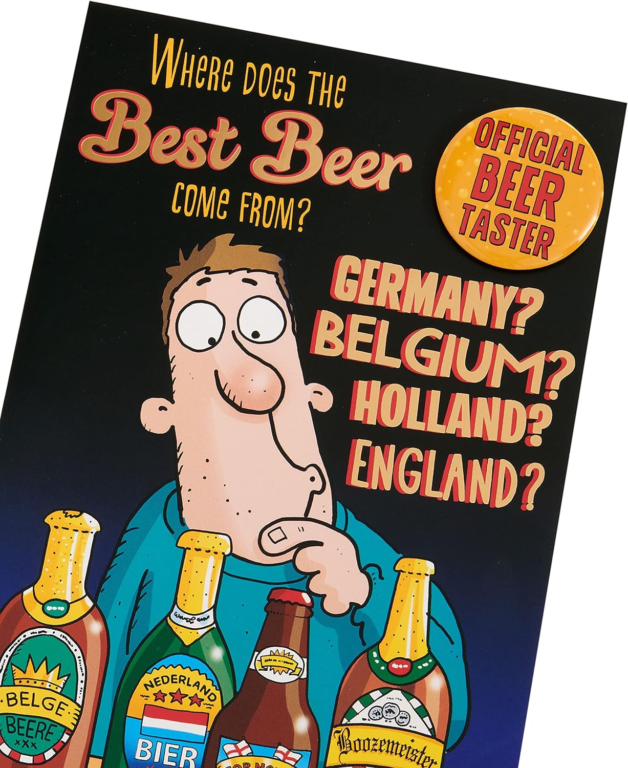 Funny Beer Design Birthday Card