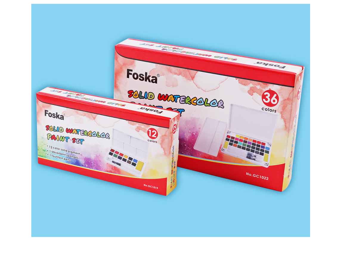 Pack of 36 Solid Watercolor Paint Set