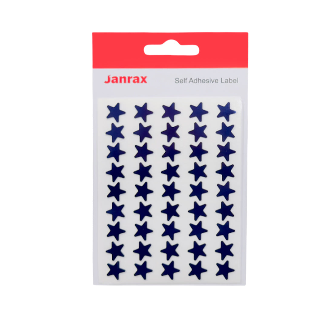 Pack of 1620 Blue Foil 15mm Self-Adhesive Stars