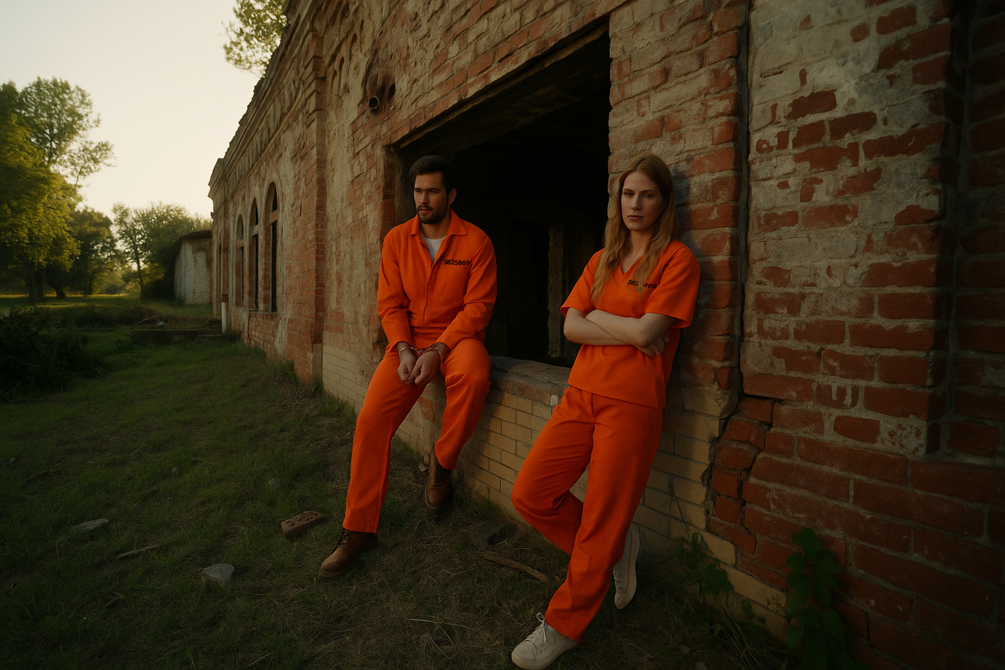 Prisoner Overalls Adult Fancy Dress Costume