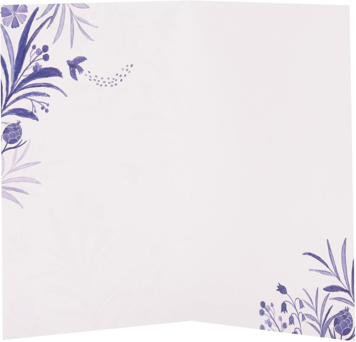 Blue & Gold Design Thank You Card