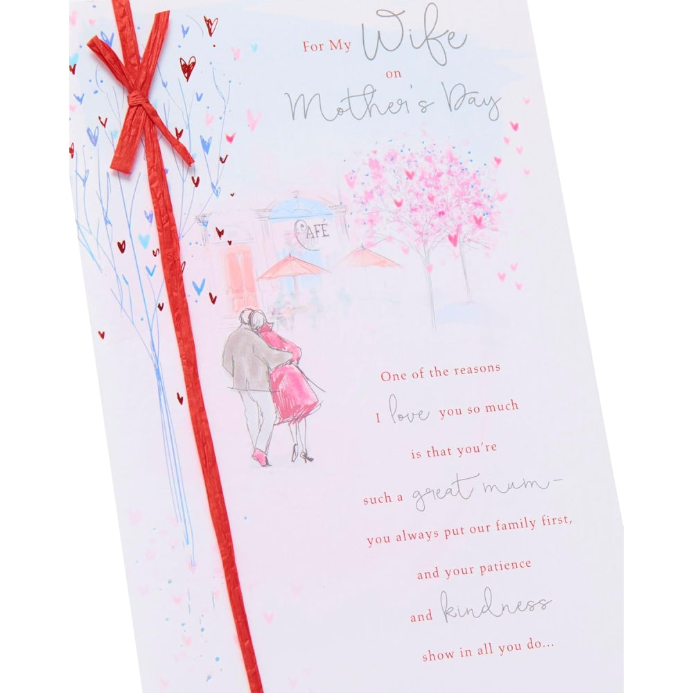 Couple Walking Through Design Wife Mother's Day Card