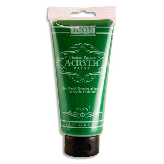Spruce Green Acrylic Paint 200ml by Icon Art