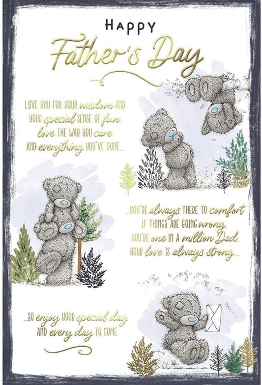Bears Outdoors Father's Day Poem One in a Million Card 