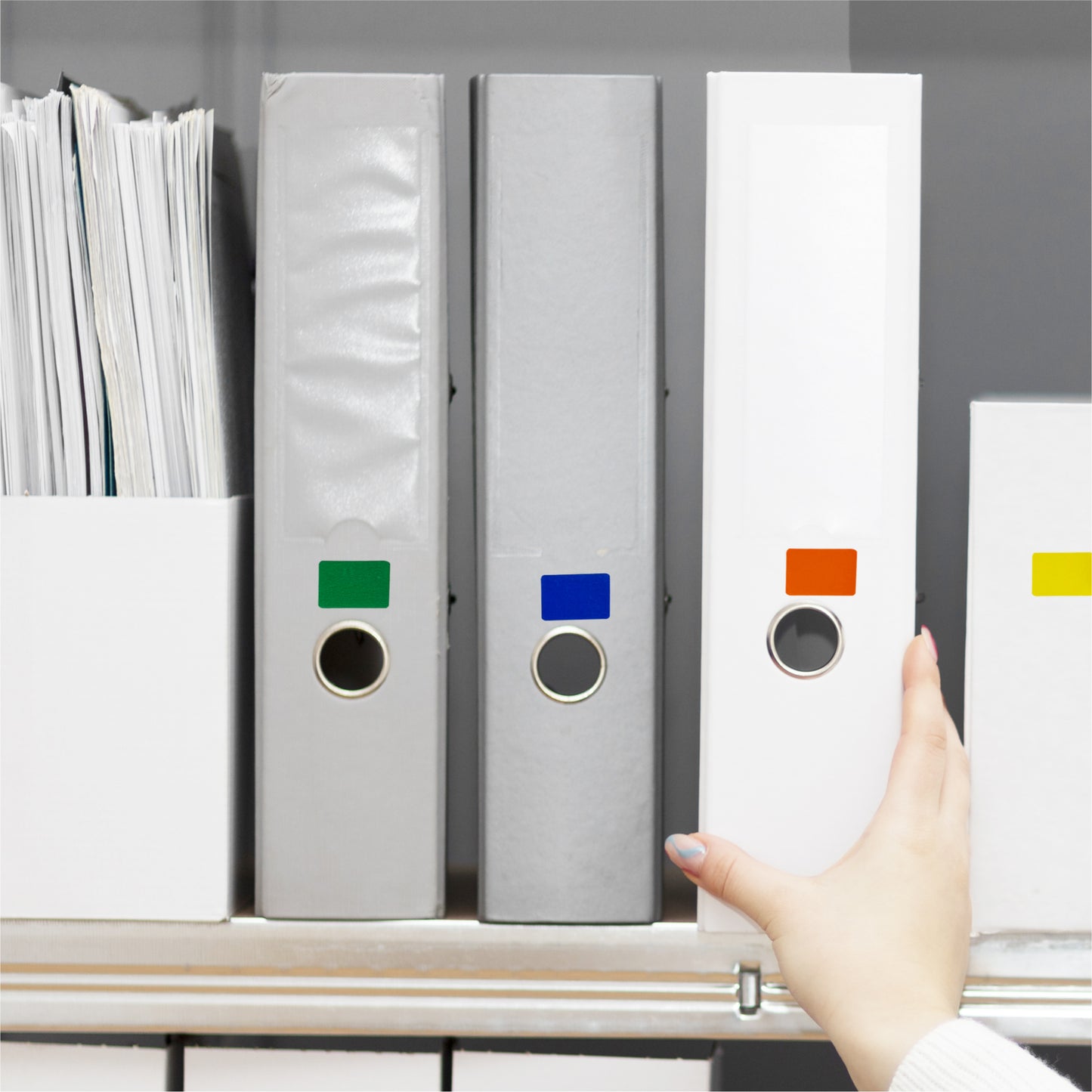 Pack of 625 Blue 12x18mm Rectangular Labels - Adhesive Stickers