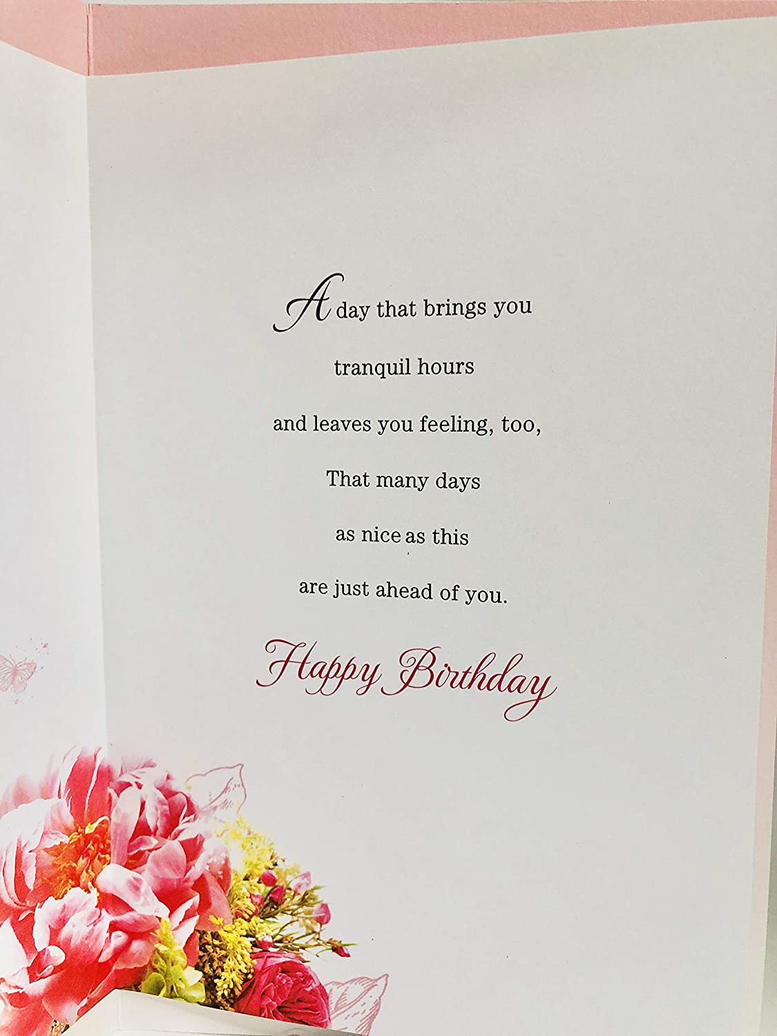 Just For You Auntie Floral Design Birthday Card 