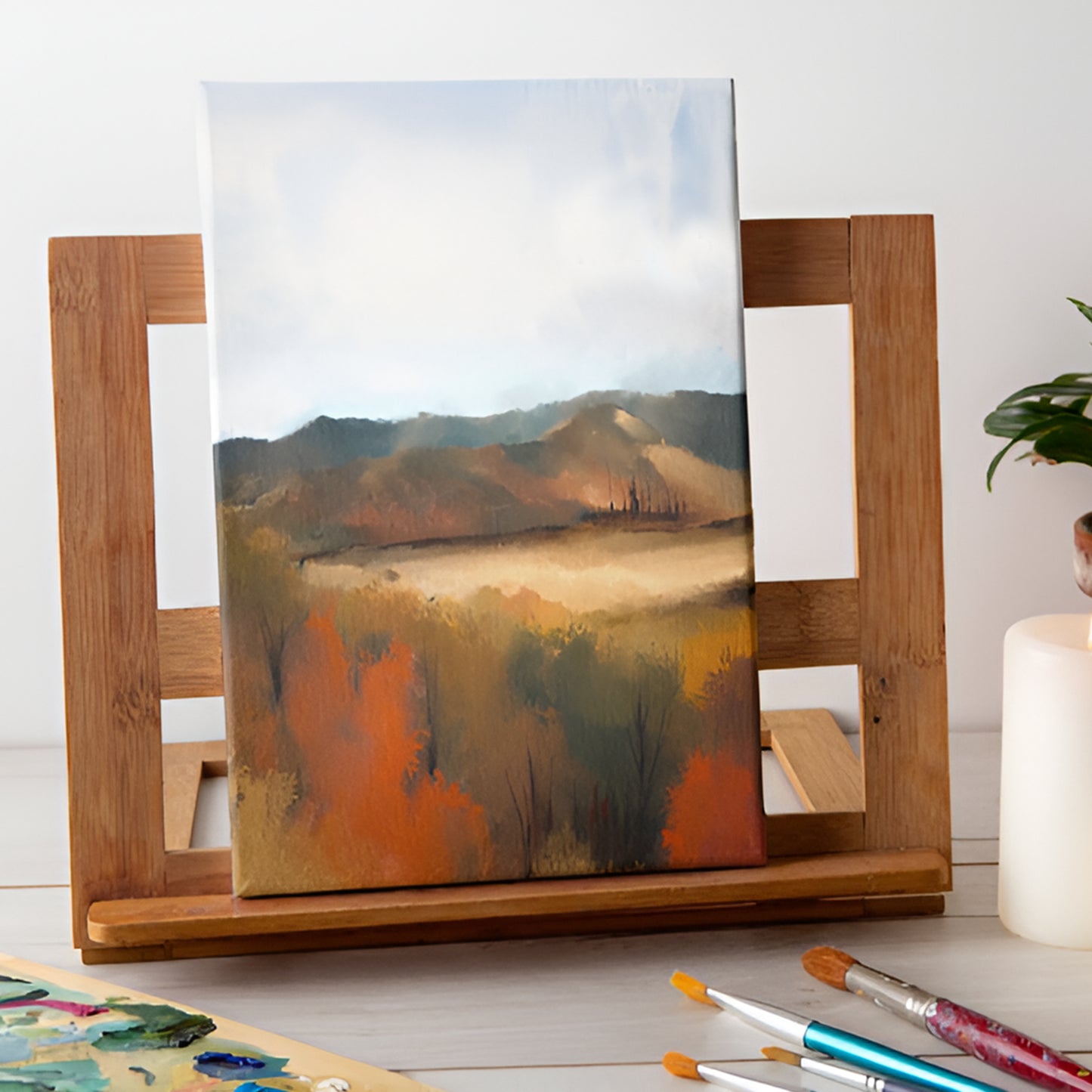 30x30cm Blank White Flat Stretched Board Art Canvas By Janrax