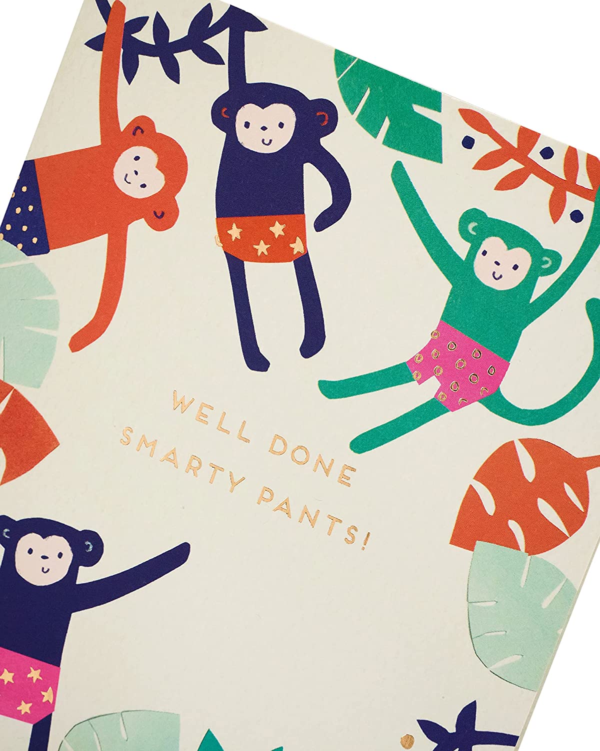 Well Done Smarty Pants! Monkey Congratulations Card Passed Exams