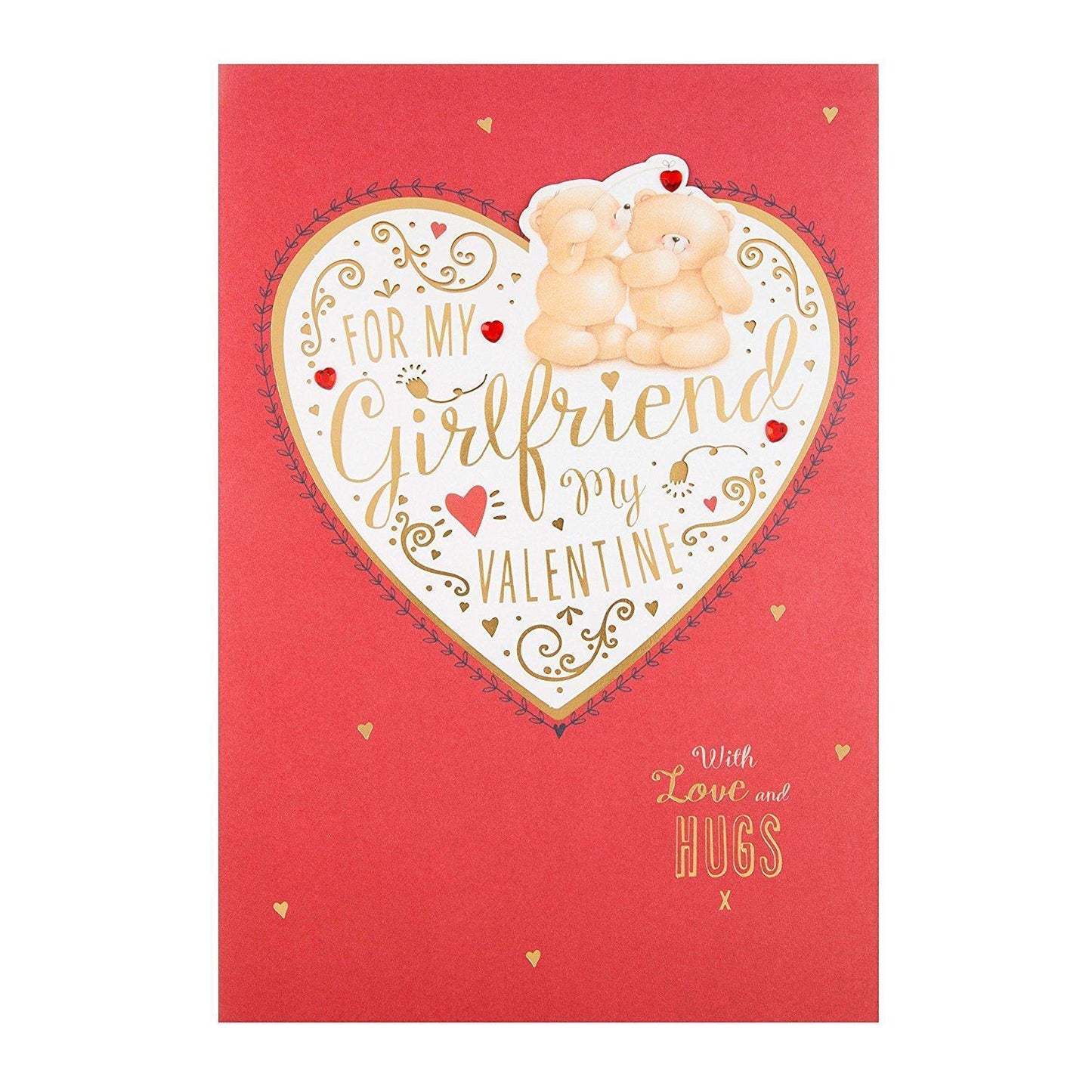 Hallmark Forever Friends Girlfriend Valentine's Day Card "Love and Hugs"