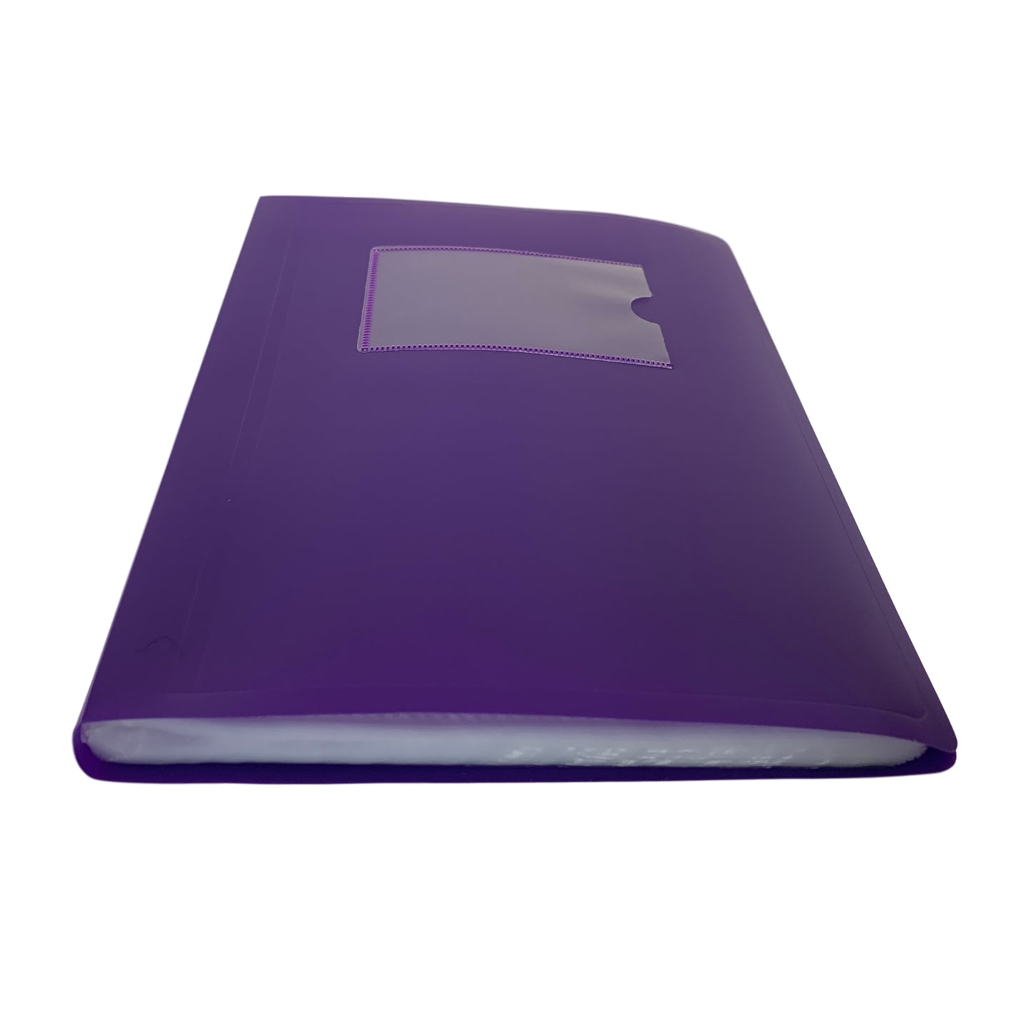 Pack of 10 A5 100 Pocket Purple Flexible Cover Display Books