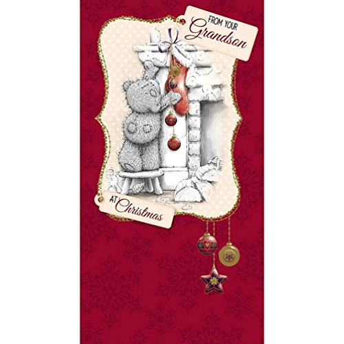 From Your Grandson Me to You Bear Christmas Card