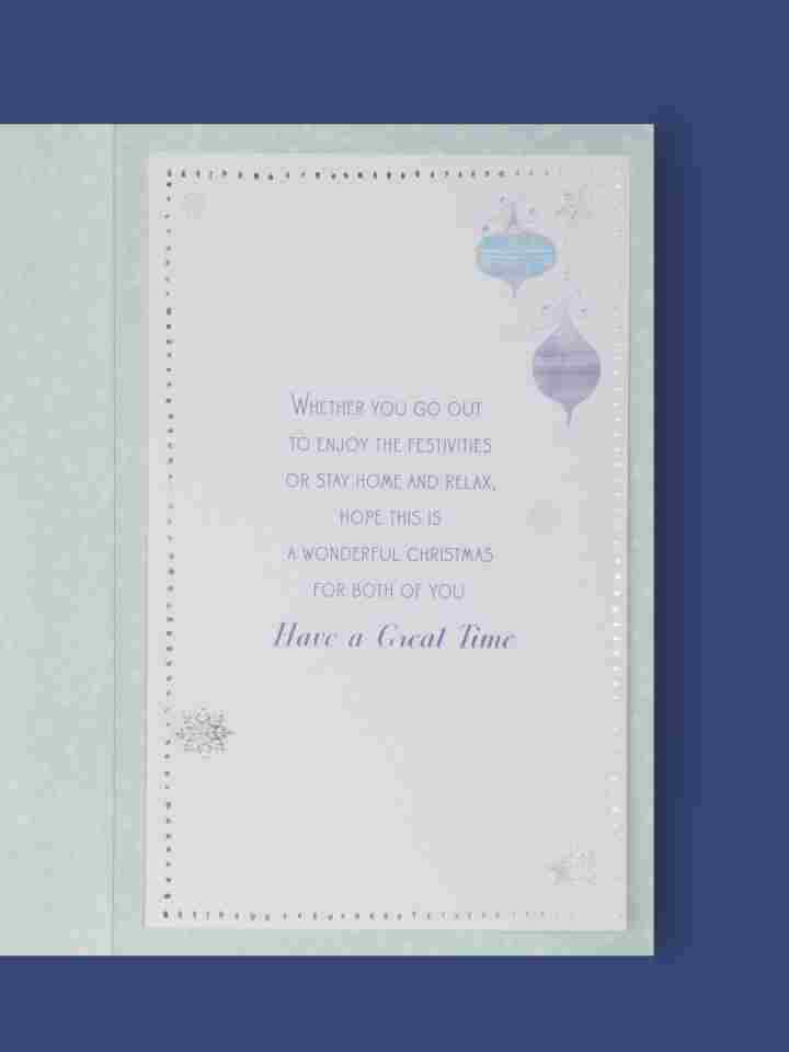 Sister & Lovely Partner Both Of You Luxury Christmas Greeting Card