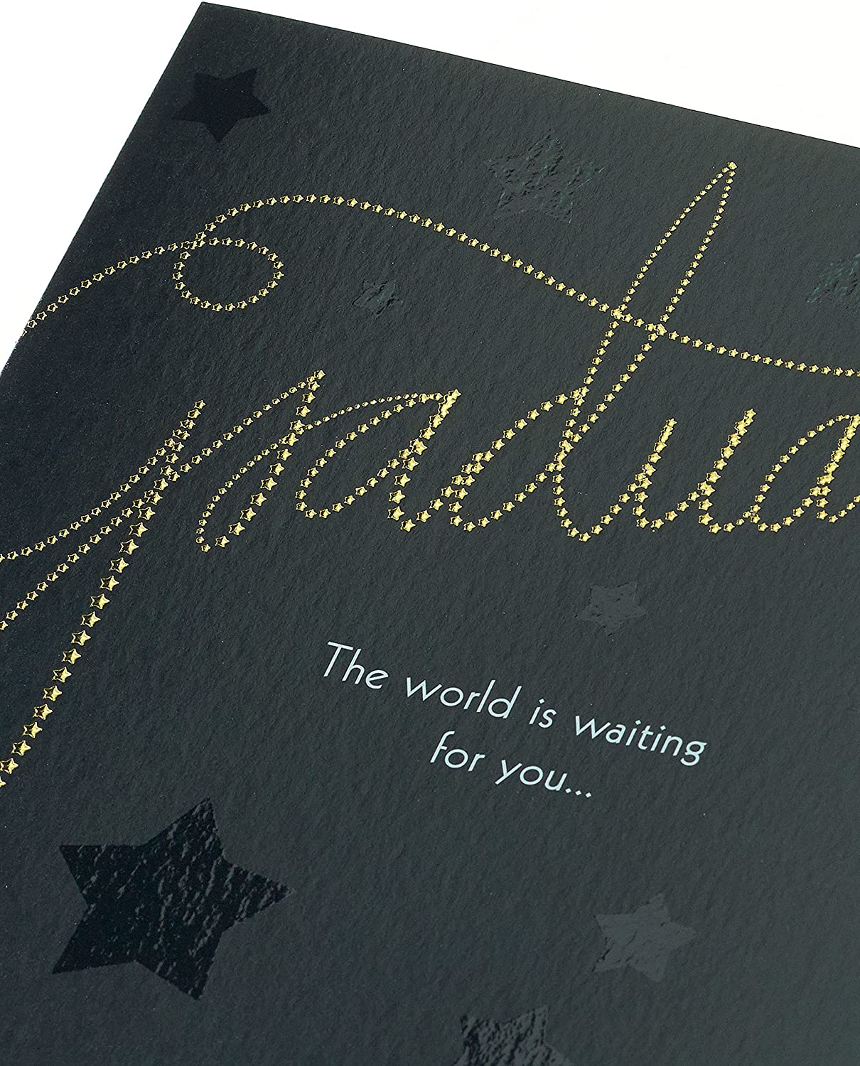 Contemporary Graduation Congratulations Card with Elegant Foil and Embossed Finish 