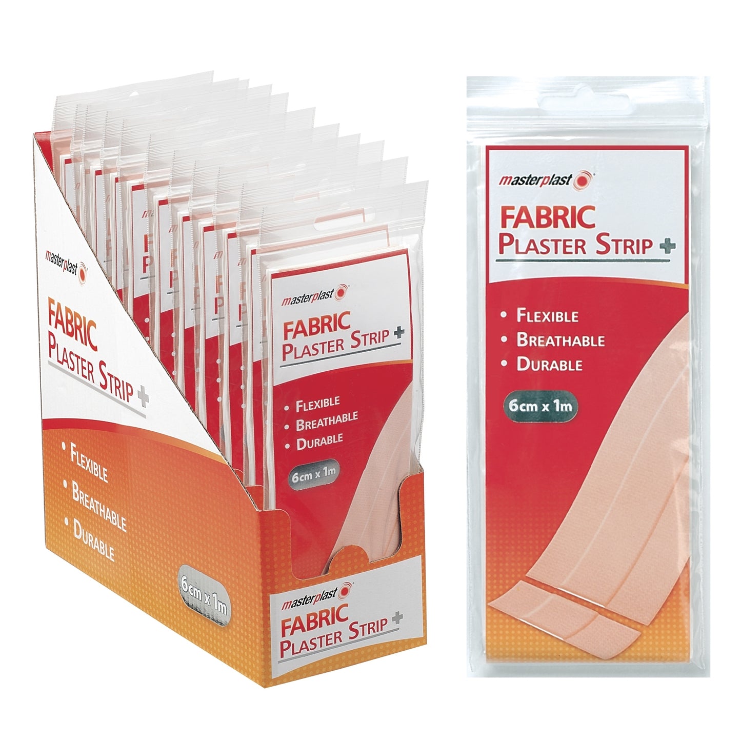 Masterplast Fabric Plaster Strip 6cm x 1m