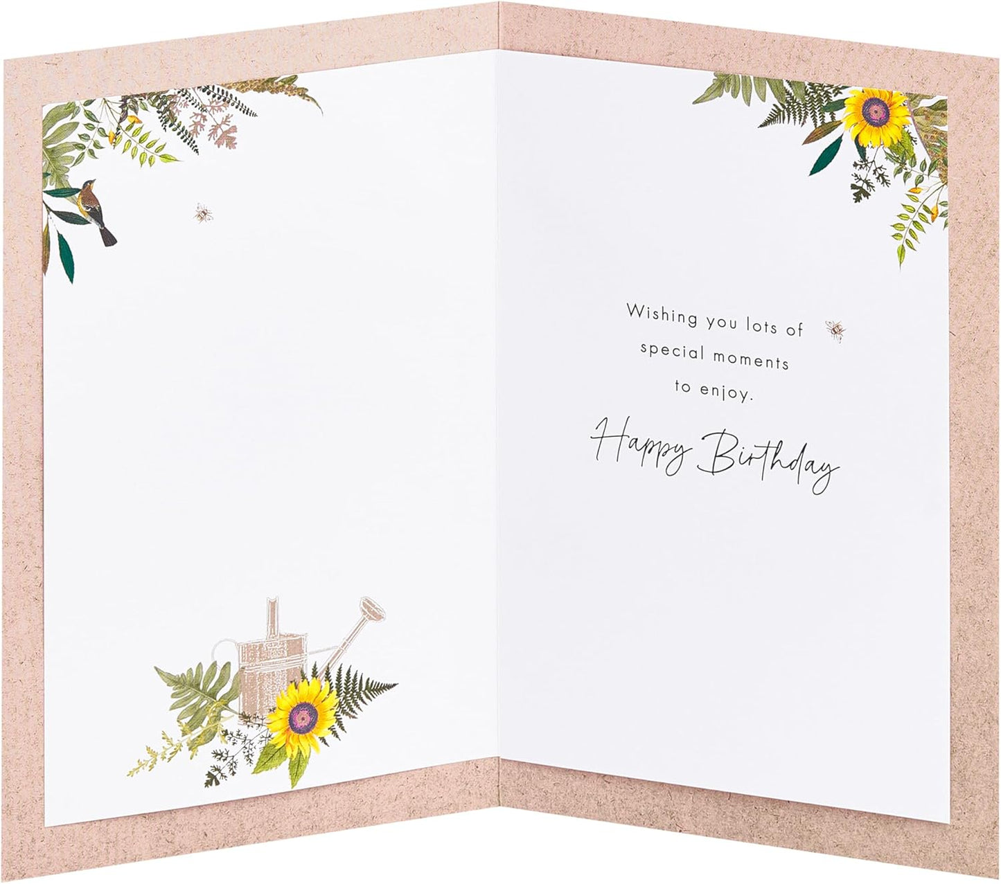 Sunflowers and Watering Can RHS Birthday Card