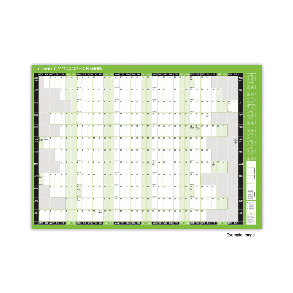 2027-2028 Academic Planner Mounted - 855 x 610mm KFAYPM27