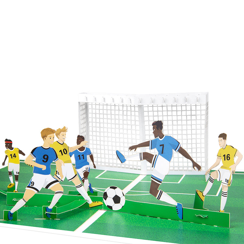 Goal Time 3D Soccer Pop Up Greeting Card
