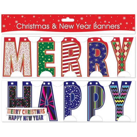 Merry Christmas & Happy New Year Banners