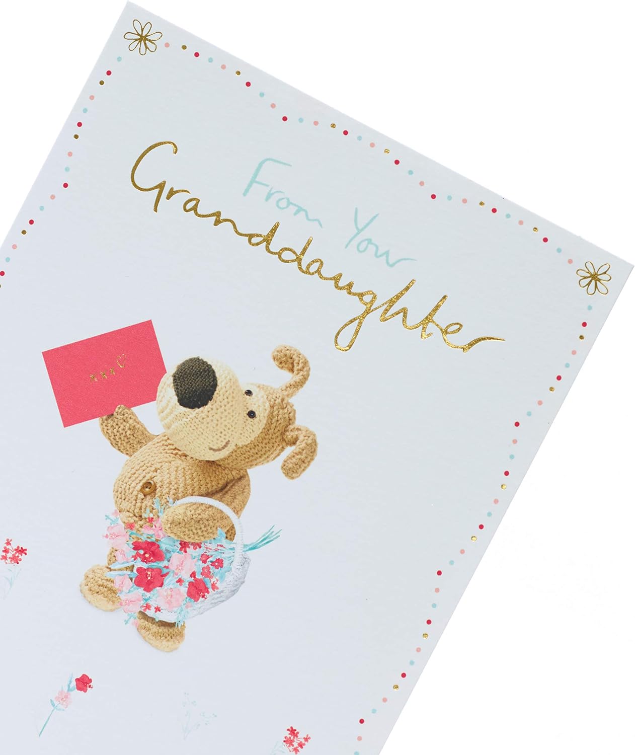Boofle Foil Finished Mother's Day Card From Granddaughter